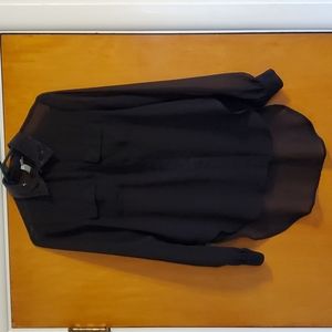Black sheer blouse